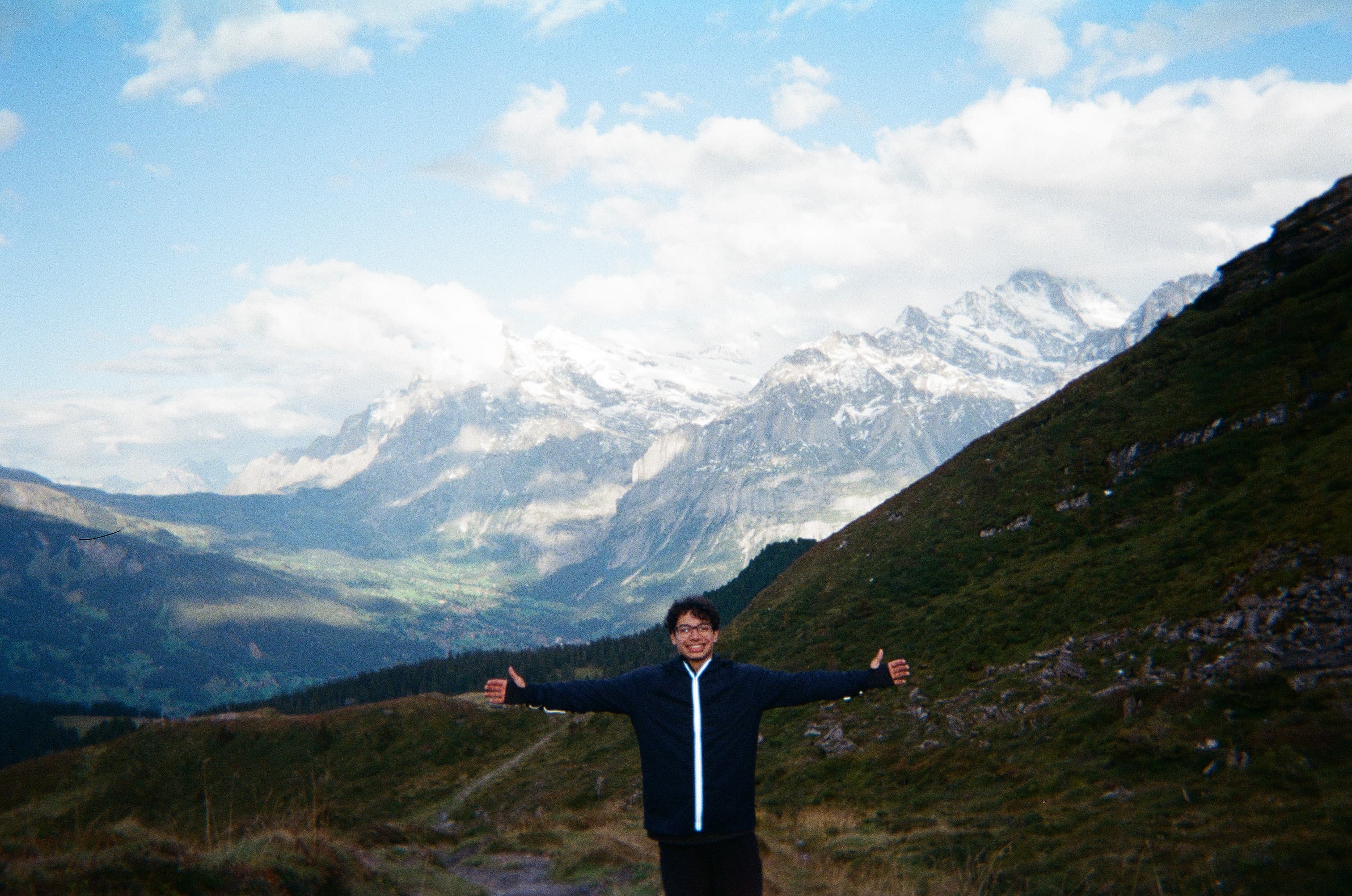 Swiss Alps mountain view
